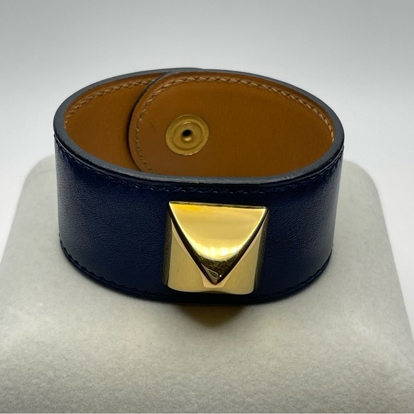 Hermès Leather Medor Stud Wrap Bracelet - Picture 1 of 9